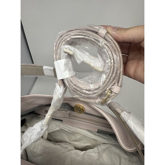 Isaac Mizrahi Live! Bridgehampton Leather Bucket Bag Purse Pink - Picture 7 of 15